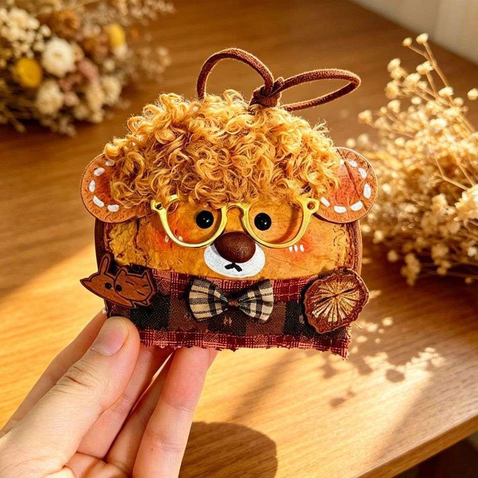 Pod Doll Cute plush doll gift Handmade keychain gift
