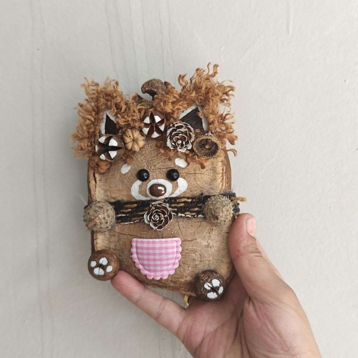 Handmade plush toy gift-Small plush doll gift-Handmade bean pod doll gift
